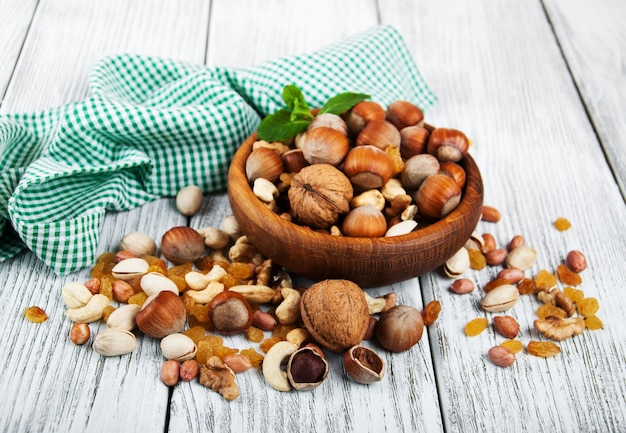 Different types of nuts