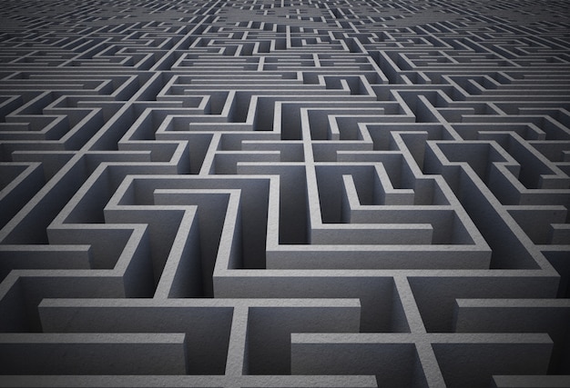 Difficult maze puzzle