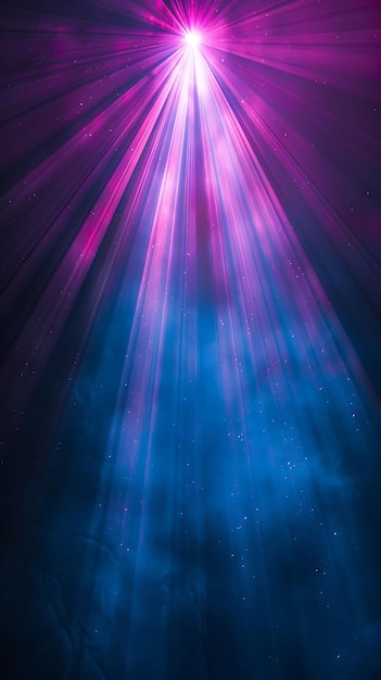 Photo diffracted light rays with spread light and indigo spectral texture effect y2k collage background