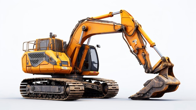 A digger high quality details octane render white background