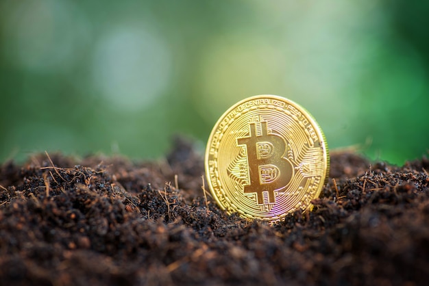 digging and mining to find bitcoin