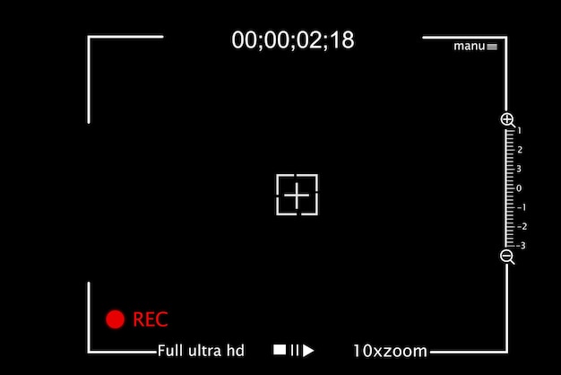 Digitaal beeldscherm van de camera met opnametijd