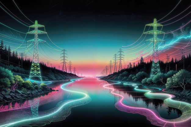 Digital abstract of electrical grid visualization