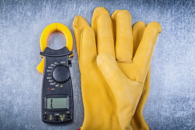 Digital ammeter safety gloves