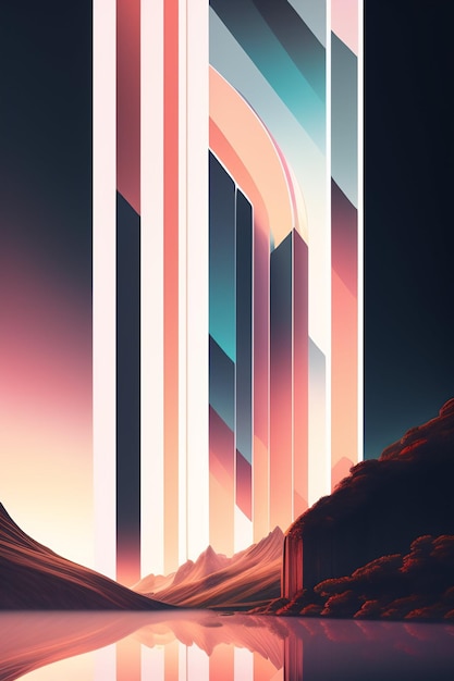 Digital art of buildings