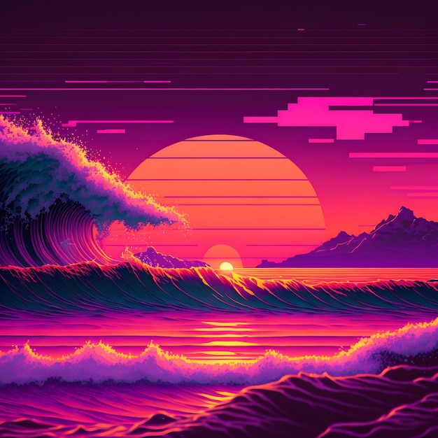 A digital art by the pixel art collection