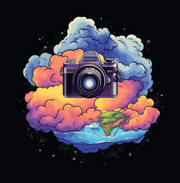 Premium AI Image Digital art Camera
