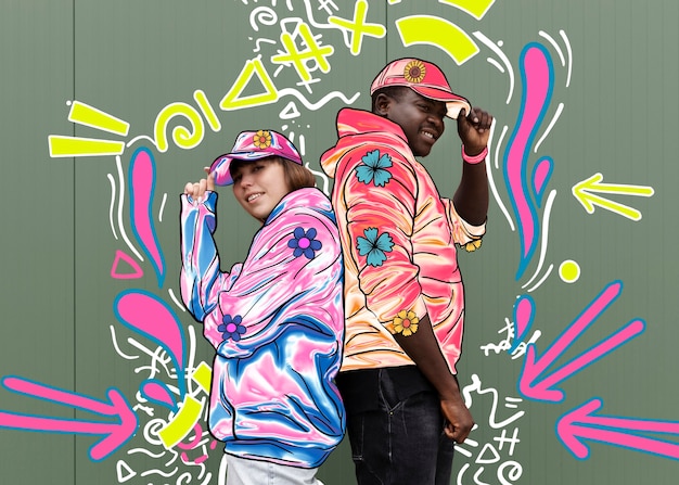 digital art clothing collage design