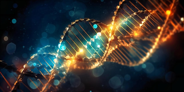 원자 추상 기술과 디지털 아트 DNA 배경
