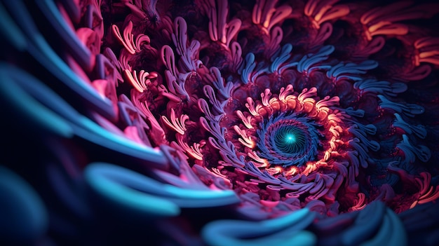 A digital art of fractals curves and spirals