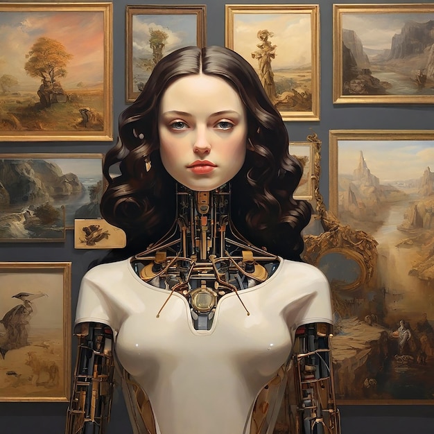 Digital Art Gallery Showcasing AIGenerated Masterpieces