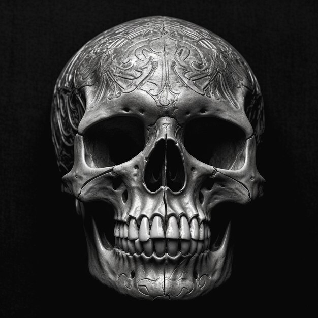 digital art Halloweens skull