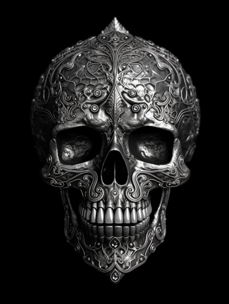 digital art Halloweens skull