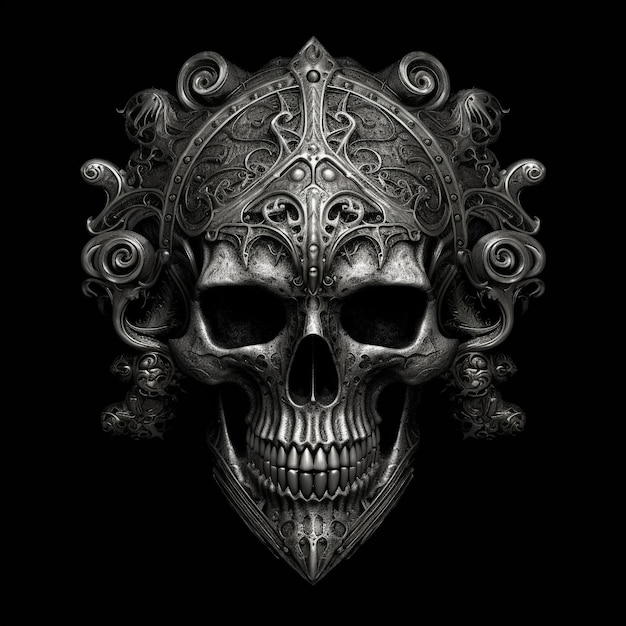 digital art Halloweens skull