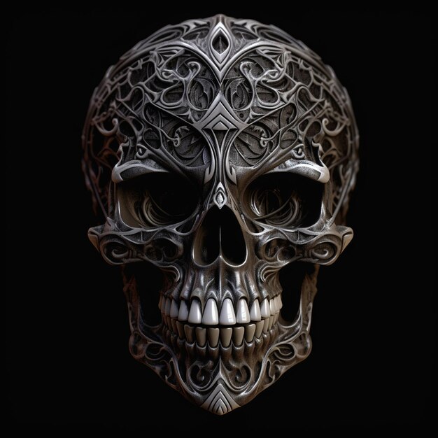 digital art Halloweens skull