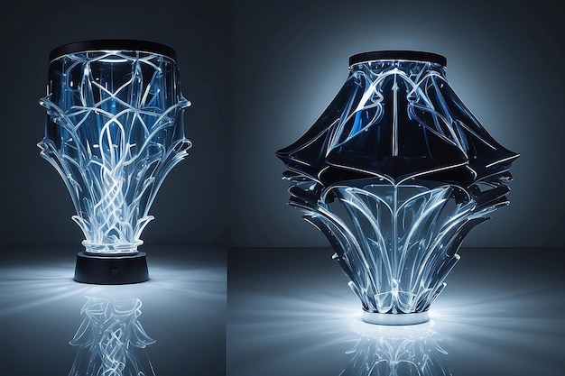 Дизайн цифровой художественной световой лампы
