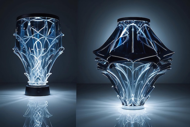 Digital art light lamp design