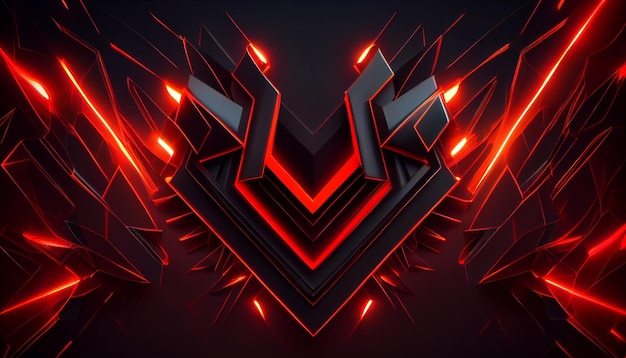 A digital art of a logo with the letter v on it