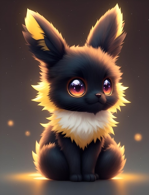 A digital art of a pokemon