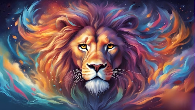 Digital art selected for lion