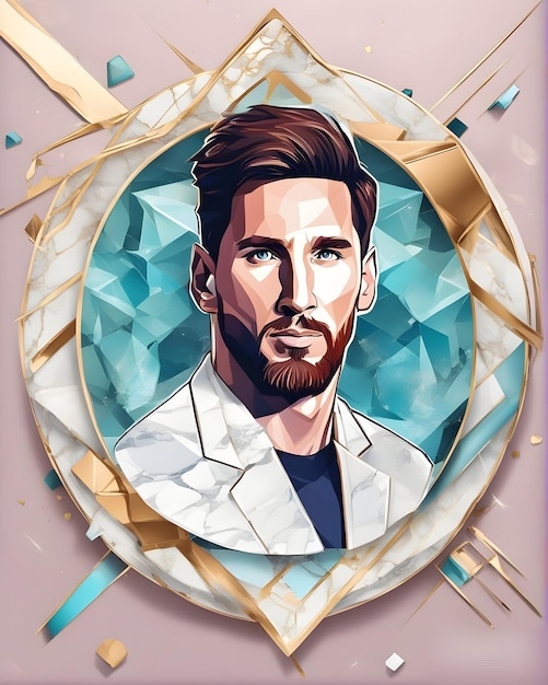 Digital art selected for the Lionel Messi