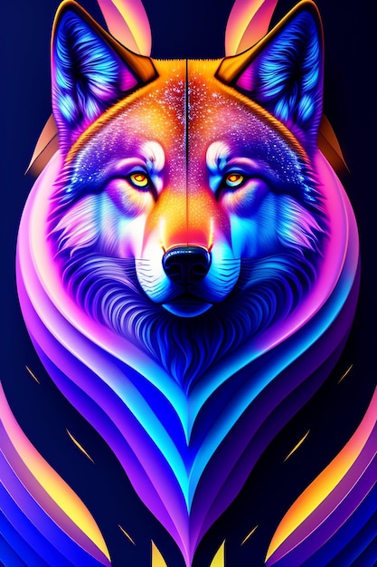 Digital art selected for the Wolf portrait