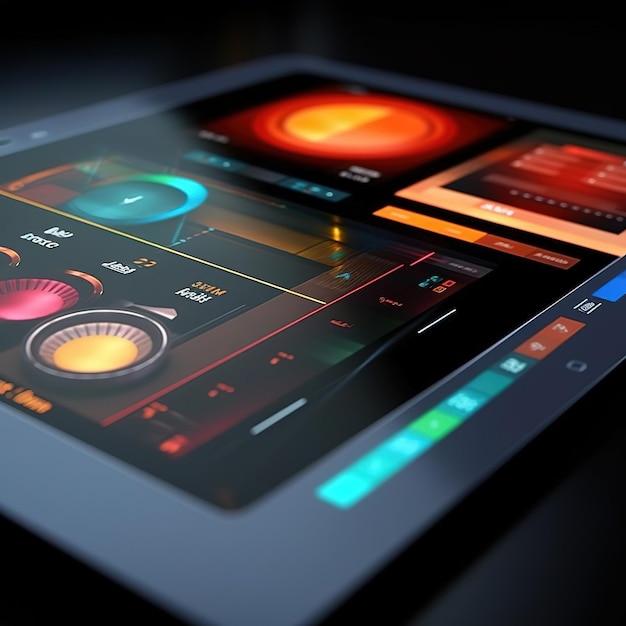 Digital art of touchscreen interface