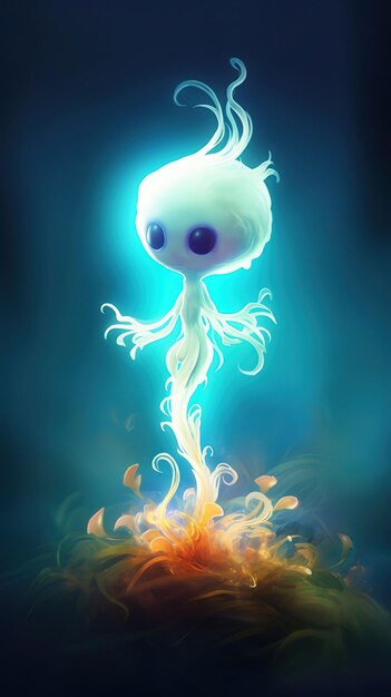 Digital art of Willo the Wisp