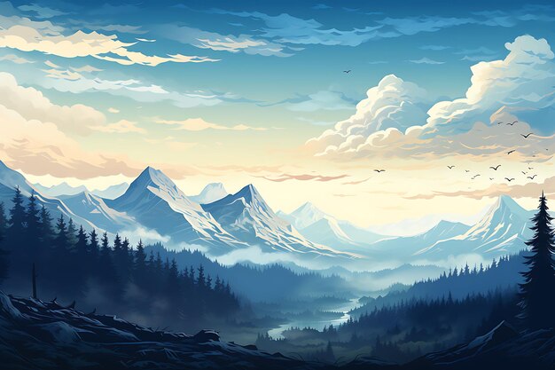 Digital Art with Difference of Styles Landscapes and Vivid Colors for a Truly Visionary Experience