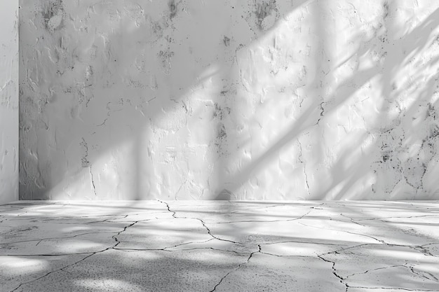 digital artwork of abstract white background smooth concrete wall and floor for product display pre
