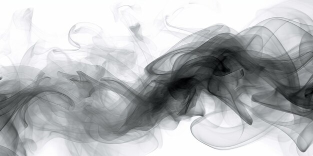 Photo digital background featuring multiple layers of grey and white smoke creating a captivating and dynamic composition generative ai