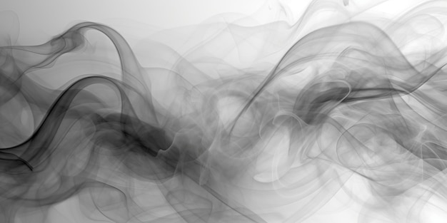 Foto sfondio digitale con più strati di fumo grigio e bianco che crea una composizione accattivante e dinamica generative ai