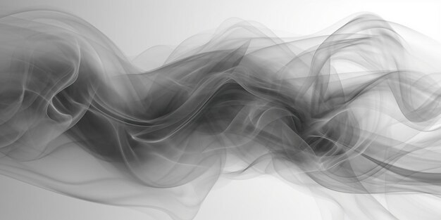 Photo digital background featuring multiple layers of grey and white smoke creating a captivating and dynamic composition generative ai