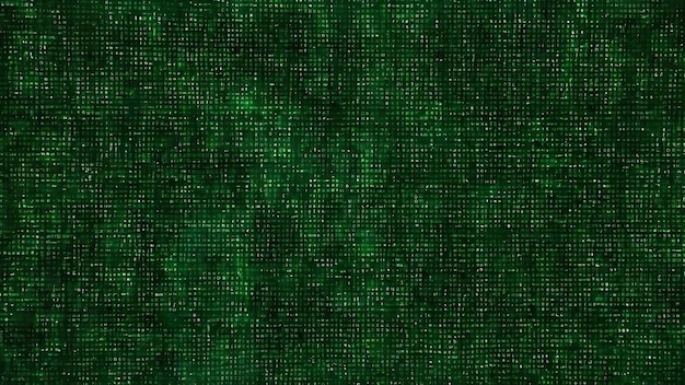 digital background green matrix binary computer code hacker concept 3d rendering