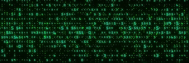 Digital background green matrix Coding or hacking concept Abstract data concept 3d rendering