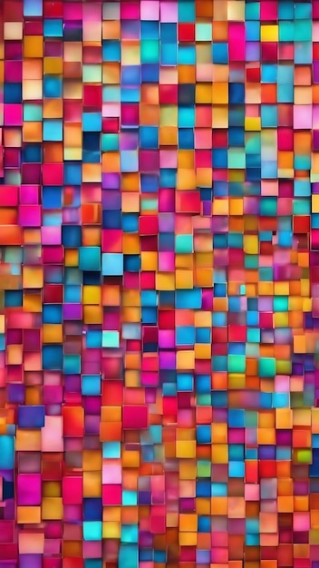 Digital background multicolored squares and dots and circle abstract gradient background