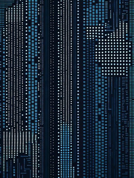 Photo digital binary code background