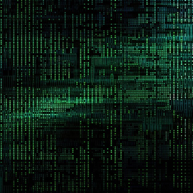 Premium AI Image | Digital binary code background