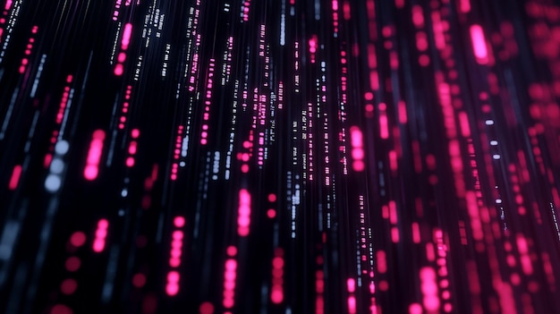 digital binary code matrix background representing data connectivity complexity and digital networks in the modern age 3d rendering