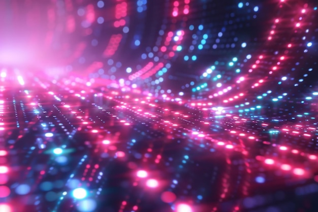 Digital Binary Technology Background created with Generative AI