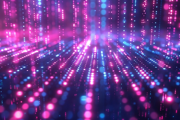 Digital Binary Technology Background created with Generative AI