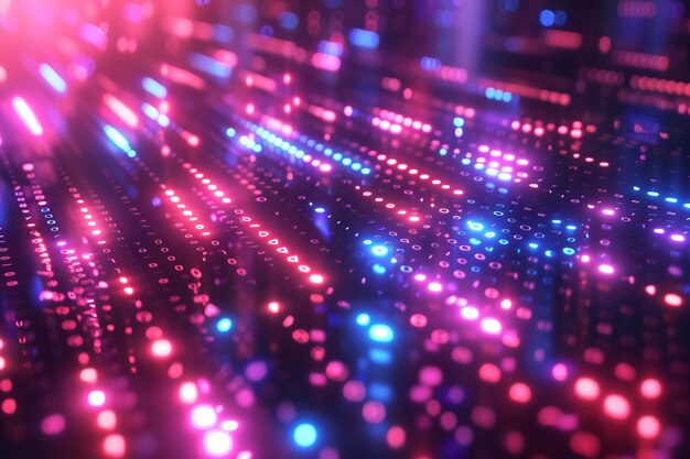 Digital Binary Technology Background created with Generative AI