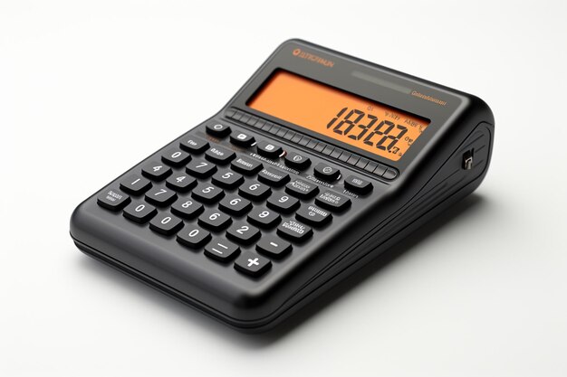 Digital Calculators on white background