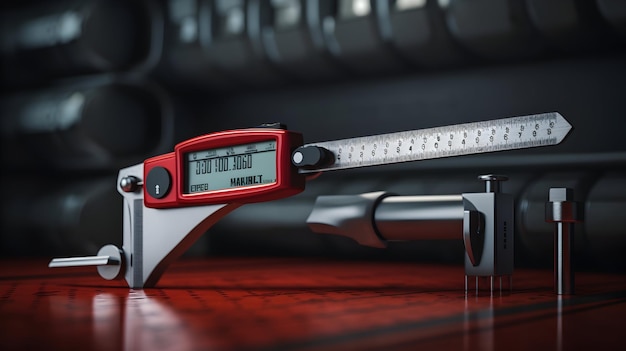 Digital caliper measuring with precision