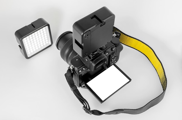 디지털 카메라 및 led 램프x9