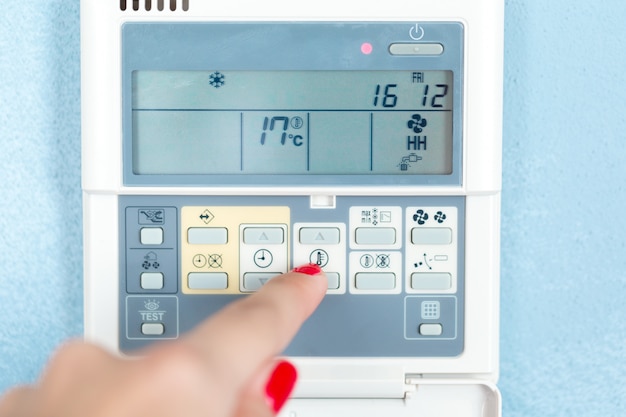 Digital climate thermostat controlling