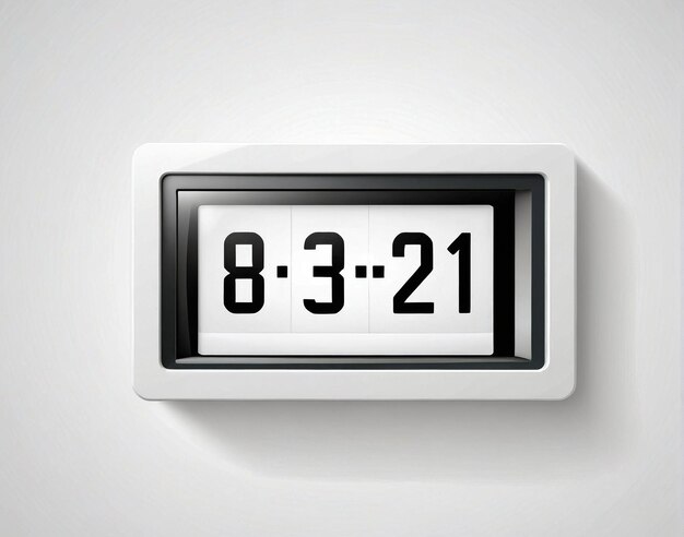 a digital clock on a wall