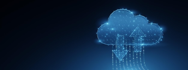 Digital cloud with binary data transfer