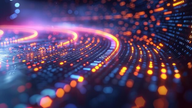 Digital code and numbers abstract background a representation of ...