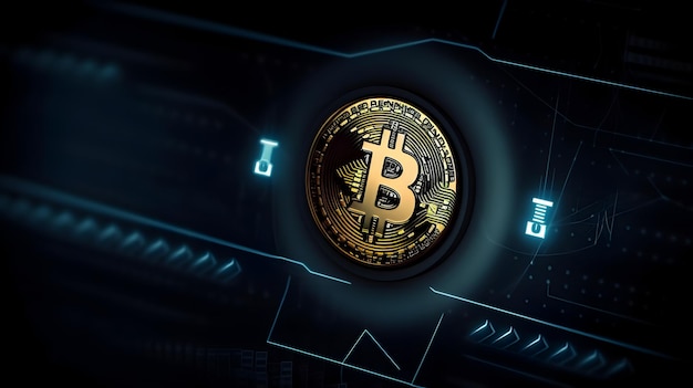 a digital coin with the word " crypto " on it
